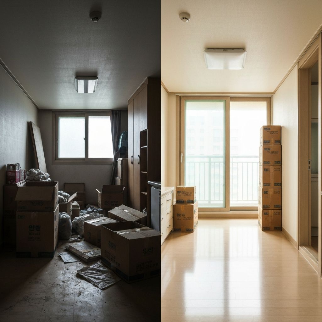 청소 전후 비교